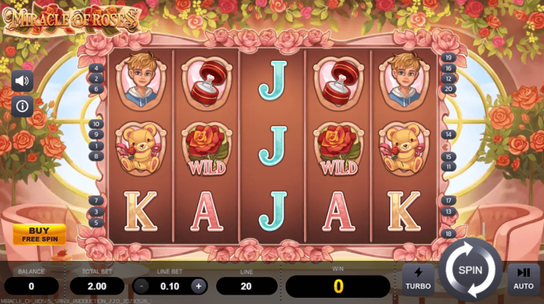 เกมสล็อต Miracle of Roses จากเว็บไซต์ ufa77king