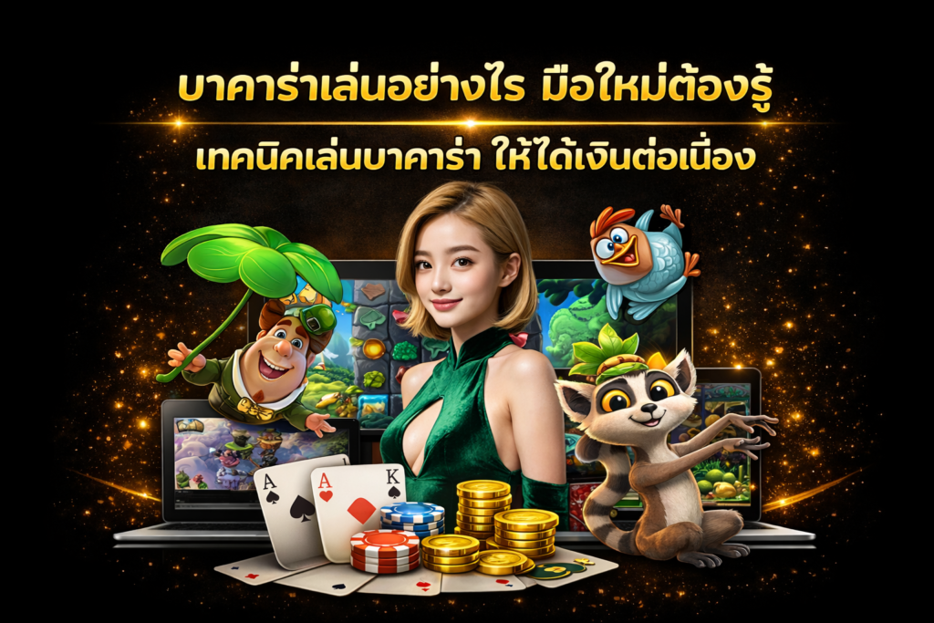 บาคาร่าเล่นอย่างไร มือใหม่ต้องรู้ เทคนิคเล่นบาคาร่า ให้ได้เงินต่อเนื่อง