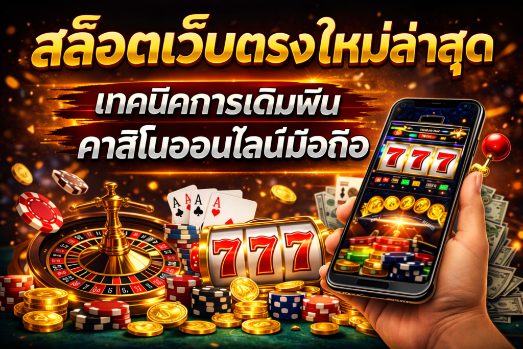 สล็อตเว็บตรง ใหม่ล่าสุด เทคนิคการเดิมพันคาสิโนออนไลน์มือถือ